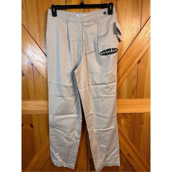 Villager Stretch beige Pants Size 12 NWT (4296) - Picture 1 of 7